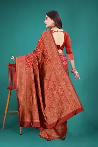 Classic Art Silk Saree with Blouse piece For Women-thumb3