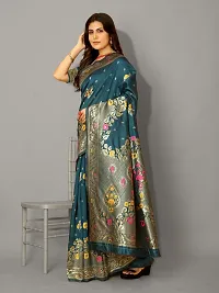 Beautiful Art Silk Embellished Saree With Blouse Piece for Women-thumb2