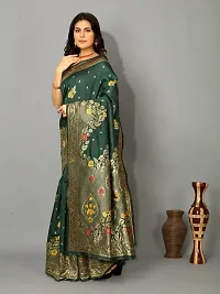 Beautiful Art Silk Embellished Saree With Blouse Piece for Women-thumb3