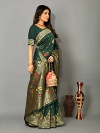 Beautiful Art Silk Embellished Saree With Blouse Piece for Women-thumb1