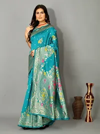 Beautiful Art Silk Embellished Saree With Blouse Piece for Women-thumb3