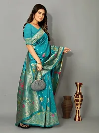 Beautiful Art Silk Embellished Saree With Blouse Piece for Women-thumb4