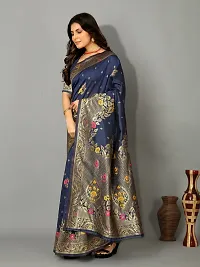 Beautiful Art Silk Embellished Saree With Blouse Piece for Women-thumb3