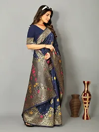 Beautiful Art Silk Embellished Saree With Blouse Piece for Women-thumb1