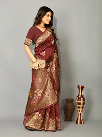Beautiful Art Silk Embellished Saree With Blouse Piece for Women-thumb1