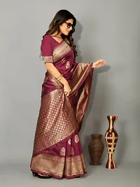 Beautiful Art Silk Embellished Saree With Blouse Piece for Women-thumb2