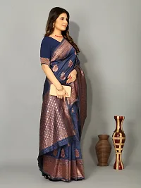 Beautiful Art Silk Embellished Saree With Blouse Piece for Women-thumb1