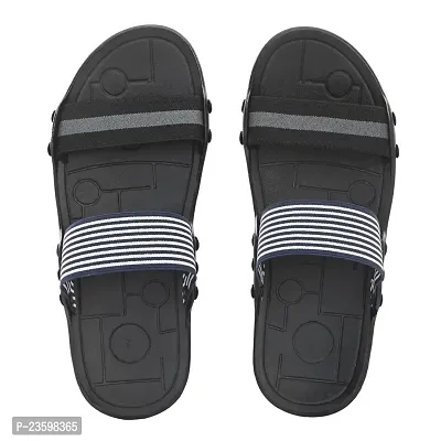 Shoelake men's daily use water resistant lightweight slipper (Black, numeric_7)