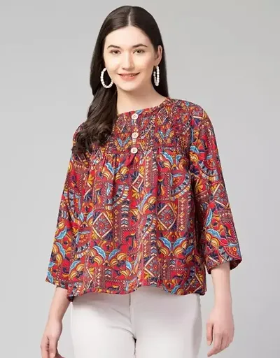 Stylish Fancy Designer Crepe Top For Women