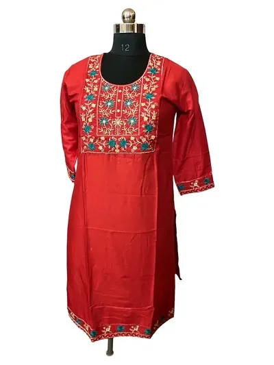 Rayon Embroidery Kurti