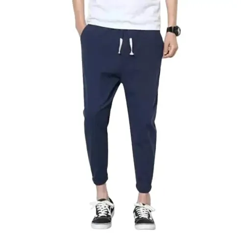 RiseMax Solid Color Regular Fit Sports Track Pants for Men