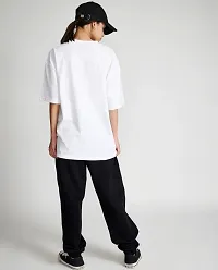 Casual wear loose fit oversized Tshirt for Girls-thumb1