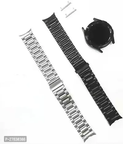 Galaxy Watch 45 44mm 40mmWatch 5 Pro 45mmGalaxy Watch 4 Classic Band 46mm 42mm20mm Smart Watch Strap Silver-thumb3