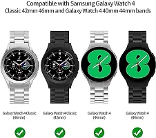 Galaxy Watch 45 44mm 40mmWatch 5 Pro 45mmGalaxy Watch 4 Classic Band 46mm 42mm20mm Smart Watch Strap Silver-thumb3