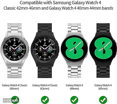 Galaxy Watch 45 44mm 40mmWatch 5 Pro 45mmGalaxy Watch 4 Classic Band 46mm 42mm20mm Smart Watch Strap Silver-thumb4