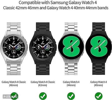 Galaxy Watch 45 44mm 40mmWatch 5 Pro 45mmGalaxy Watch 4 Classic Band 46mm 42mm20mm Smart Watch Strap Black-thumb2