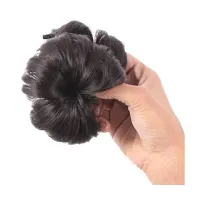 Natural Black 2 Flower Clutcher bun hair extension-thumb2