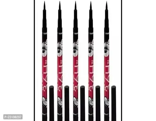 Liquid Waterproof Lash Eyeliner Pencil Eye Liner-Black, Pack Of 5