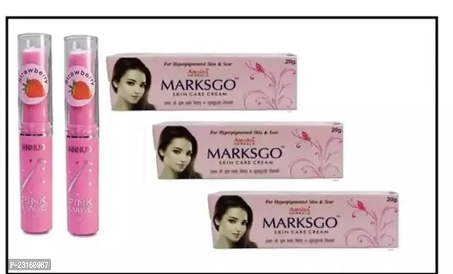 Pink Magic 2 Pcs And Marksgo Skin Care Cream Night Use Cream 20Gm Each Pack Of 3