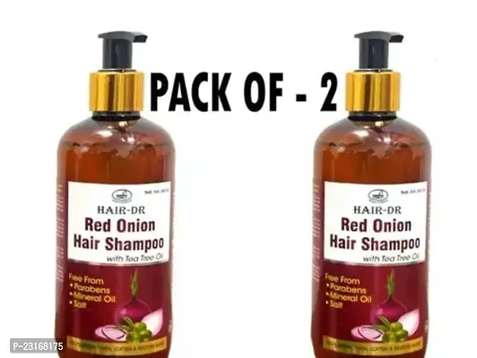 Hair-Dr Red Onion Hair Shampoo With Tea Tree Oil 300Ml (Pack Of-2)