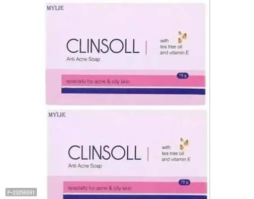 Clinsol Anti Acne Soap With Tea Tree Oil 75G Pack Of 2