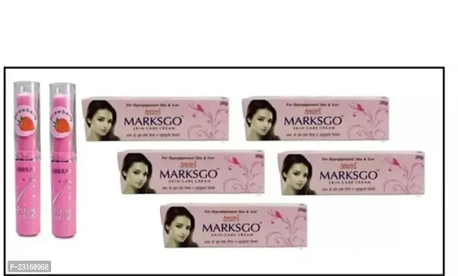 Pink Magic 2 Pcs And Marksgo Skin Care Cream Night Use Cream 20Gm Each Pack Of 5