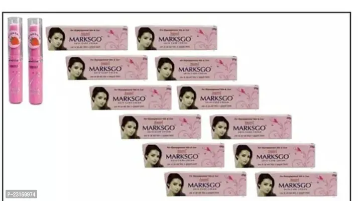 Pink Magic 2 Pcs And Marksgo Skin Care Cream Night Use Cream 20Gm Each Pack Of 12