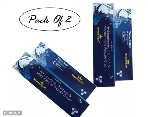 Momeking-Ht Cream Triple Action For Remove Dark Spots 15Gm Each Pack Of 2-thumb0