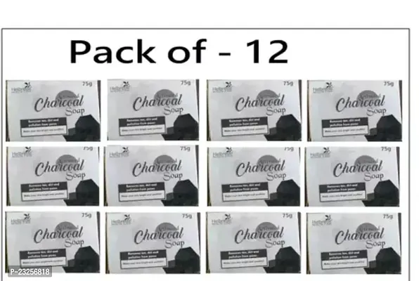 75Gm Charcoal Soap Pack Of 12