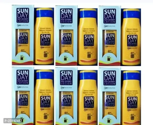 Curewell Sunday Sun Screen Lotion Uv Protection 50Ml All Day Spf 30 Sun Protection 50Ml Pack Of 6