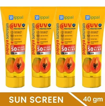 Herbal Papaya Uv Protection Sun Cream Pack of 4