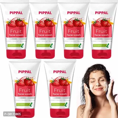 Meglow Fruit Face Wash for Refreshing Face Wash 70gm ( Pack of 6)