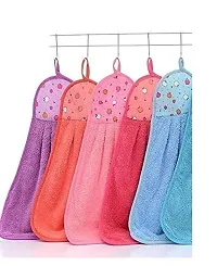 Wash Basin Hanging Towel for Kitchen Microfiber, Set of 6 Pcs (47 x 30 cm, Multicolor)-thumb2