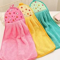 Wash Basin Hanging Towel for Kitchen Microfiber, Set of 6 Pcs (47 x 30 cm, Multicolor)-thumb3