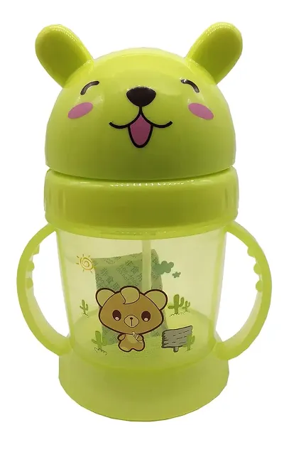 Teddy Bear Design Water Bottle with Sipper for Kids