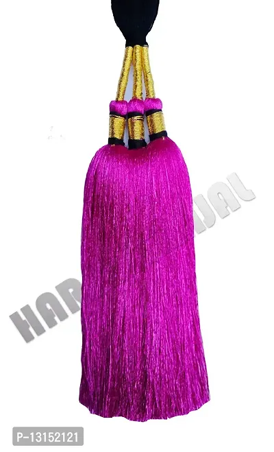 HARSHITANJAL Punjabi Paranda Parandi Choti Braid/Tassles Hair Accessories for Girls and Women, Pink (HGSP23N1P)