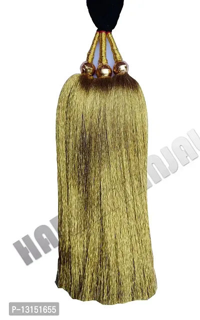 HARSHITANJAL Punjabi Paranda Parandi Choti Braid/Tassles Hair Accessories for Girls and Women, Golden HGSP23G1G-thumb0