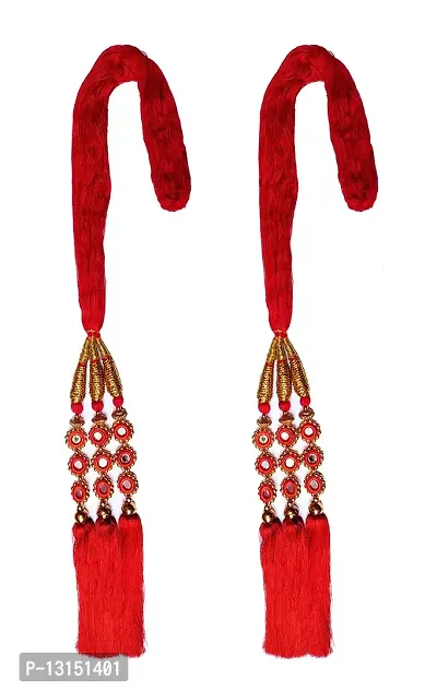 HARSHITANJAL Combo of 2 Punjabi Paranda Parand1 Choti Braid/Tassles Hair Accessories for Girls and Women, HGSNPC78