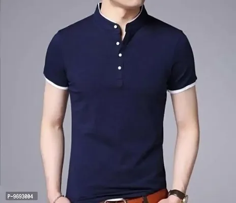 Stylish Cotton T-shirt For Men-thumb0