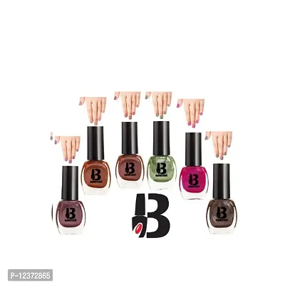 Plain Multi Color Trimmed Readymade Nail Art Artificial/Fake Press on –  Bhavya