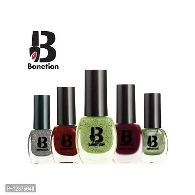 Modern Nail Color Combo Of 5 Nail Paint