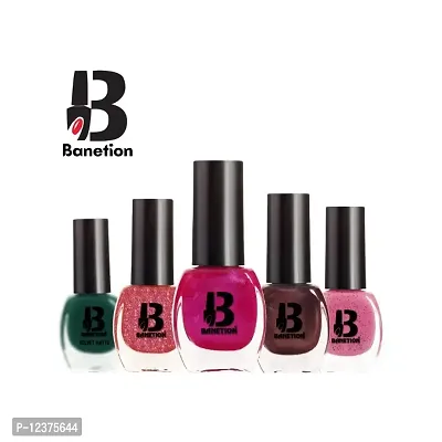 Modern Nail Color Combo Of 5 Nail Paint