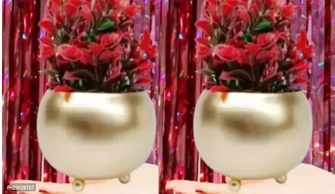 Decorative Metal Flower Pot Pack of 2