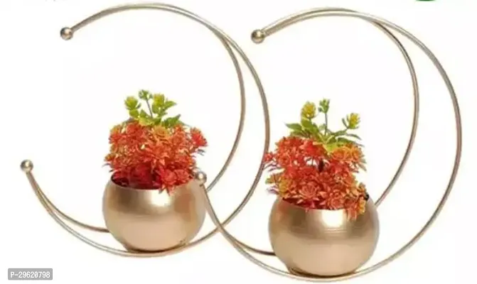 Metal Design Vase Table Decoration Flower Pot Combo-thumb0