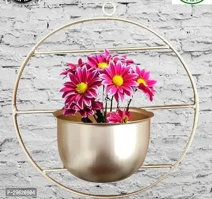 Decorative Metal Design Flower Pot, Pack of 1