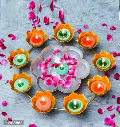 Flower Shape Diya Decorative Urli Bowl for Home Decor  Pack of 1