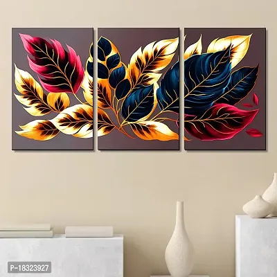 KOTART Paintings Wall Art MDF Panel Painting for Wall Decoration - Wall Paintings for Living Room, Bedroom - Big Size Wall Painting KO_TP3(12 x 18 inch, Panel) Set of 3 (Wall Decor, 08)