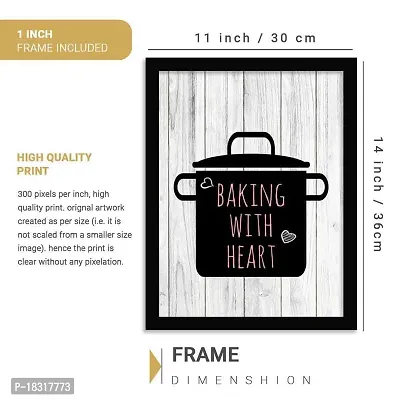 Kotart - Restaurant Theme Wall Posters with Frame for Restaurant Kitchen Cafe Wall Decor ( 11x14 inch , Framed ,Brown)-thumb2