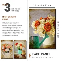 KOTART Modern Wall Art MDF Panel Painting for Wall Decoration - Wall Paintings for Living Room, Bedroom KOT214 (12 x 18 inch, Panel) Set of 3-thumb1