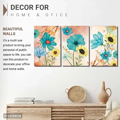 KOTART Modern Art Wall Decor Mdf Paintings For Bedroom Room Living Room -Kot212 (12 Inch X 18 Inch Panel) Set of 3 (Multi)-thumb4